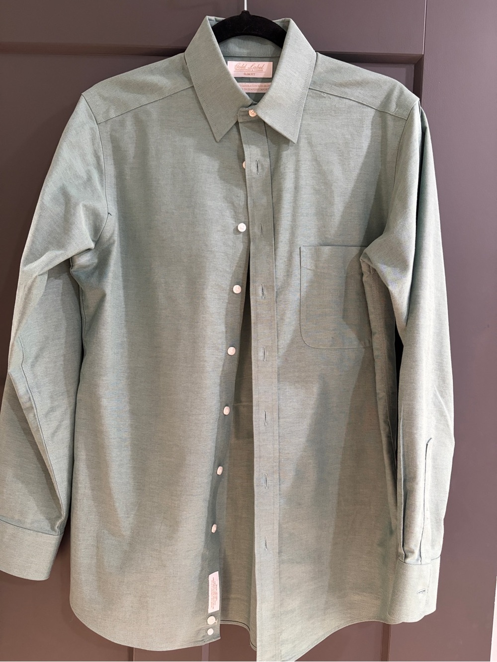 Roundtree & Yorke Sage Green Men's Dress Shirt